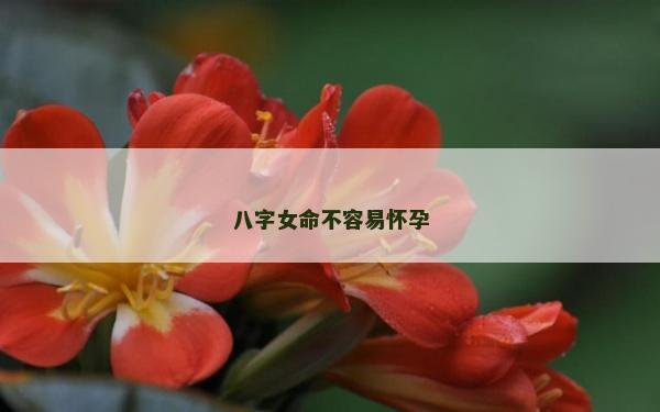 八字女命不容易怀孕