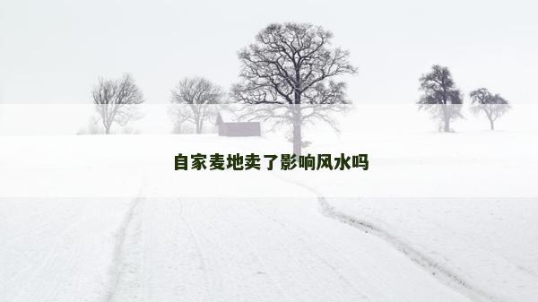 自家麦地卖了影响风水吗