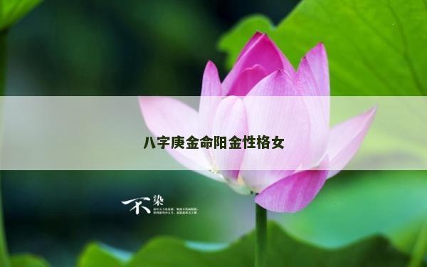 八字庚金命阳金性格女