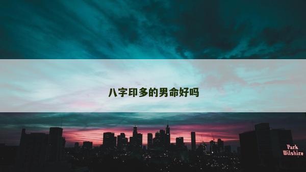 八字印多的男命好吗